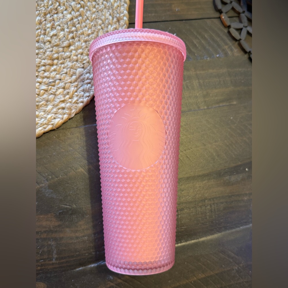 Starbucks Pink Ombre Textured Tumbler matte